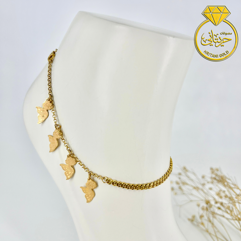 005 Gold anklet